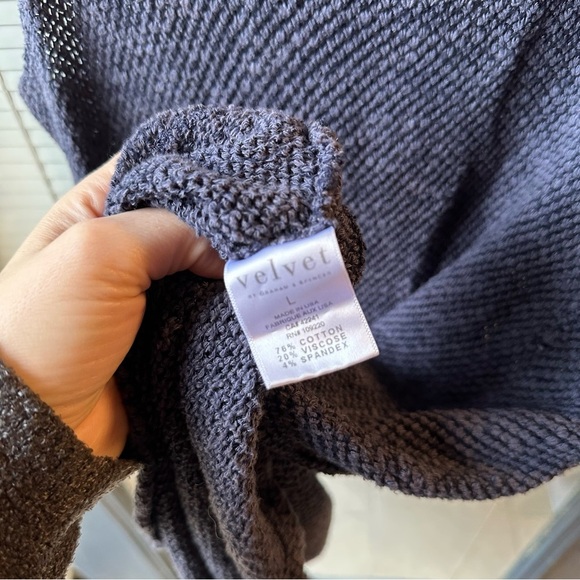 Velvet by graham and Spencer size large navy blue skinny strap dress tunic beach - Picture 4 of 7